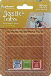 Next White/Blackboard Accessories Restick Tabs 2-sided 30260---ΖΔ-2