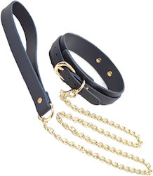 Ns Novelties Bondage Couture Collar in Blue Color