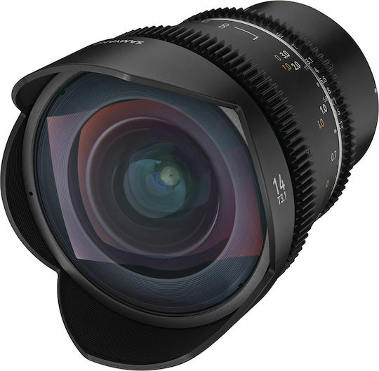 Samyang Voller Rahmen Kameraobjektiv MF 14mm T3,1 VDSLR MK2 Weitwinkel für Sony E Mount Black