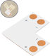 GloboStar Γωνιακό Connector για Φωτοσωλήνα L για Ταινία LED 4.8W 70704