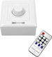 GloboStar Drahtlos Dimmer mit Fernbedienung Wandmontierter Dimmer 220V 73371