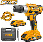 Ingco Drill Driver Battery 20V 2x2Ah