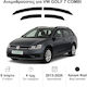 Heko Set of Windbreakers Front and Rear Car Dark Fime for Volkswagen Golf 4pcs