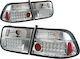 Autoline Rücklichter LED für Honda Civic 2D Chrom 1996 2Stück