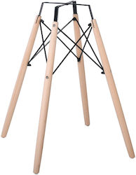 Woodwell Art Wood Wooden Table Stand Natural 54x54x70cm