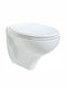 Creavit Apollo Λεκάνη Κρεμαστή με Slim Κάλυμμα Thermoplast Soft Close Λευκή