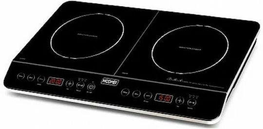Hoomei Countertop Burner Induction Double Black
