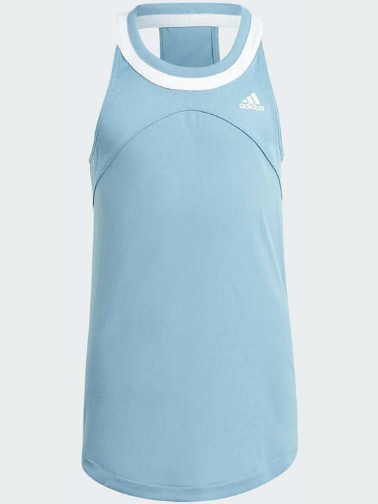 Adidas Kids Blouse Sleeveless Light Blue Club Tennis