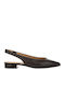 Leather Pointed Toe Black Heels D Charyssa A