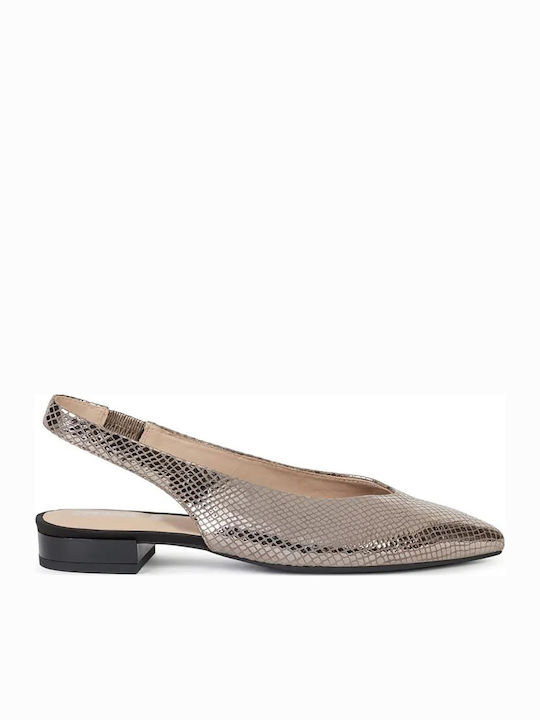 Leather Pointed Toe Silver Heels D Charyssa A