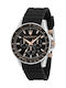 Maserati Men's Watch 44mm Chronograph Battery with Black Rubber Strap