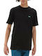 Vans Left Chest Logo Men's T-Shirt with Logo Black