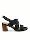 Jocelynne Bao Leder Sandalen Anatomisch Schwarz