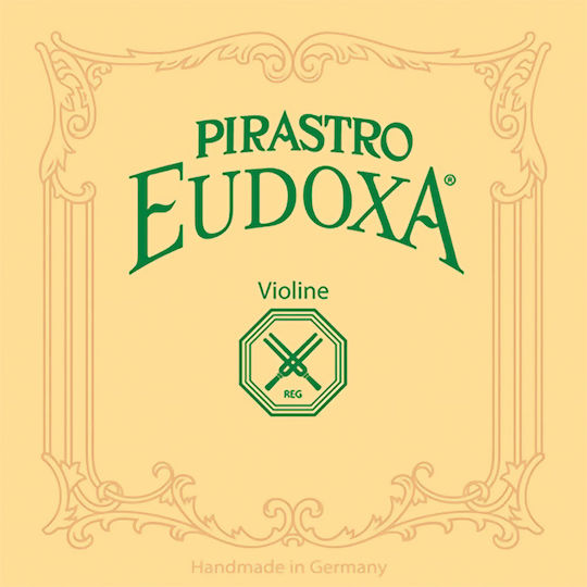 Pirastro Single Gut Strings 4pcs for Violin 3/4 / 4/4 Eudoxa Violin 4/4 A (La) 13 3/4 Straight