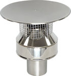 Kratki Chimney Crown Metallic 200mm Silver