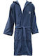 AlpinPro Aegean Kids Swimming Bathrobe Blue Microfiber