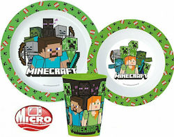 Set de hrănire Minecraft din Plastic Multicolor 3buc