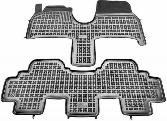 Rezaw Plast Front Mats 2pcs Tray Type for Peugeot 807 2002 Black