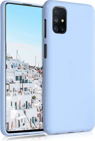 KWmobile Umschlag Rückseite Silikon Hellblau (Galaxy M51)