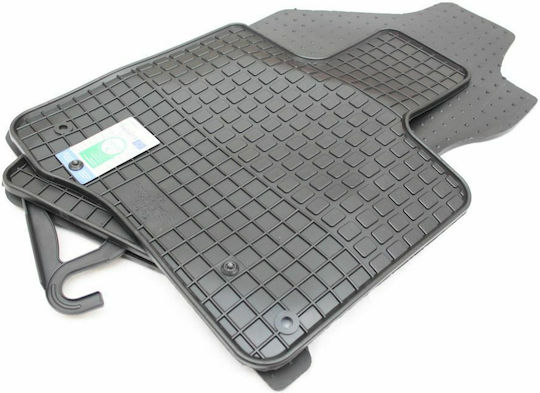 Petex Set of Front and Rear Mats 4pcs for Peugeot iOn Mitsubishi i-MiEV Citroen C-Zero 2010 Black