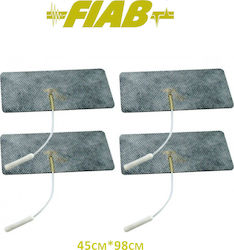 FIAB SpA Sticker Physiotherapy Electrode Tens L4.5xW9.8cm 4pcs