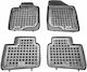 Rezaw Plast Set of Front and Rear Mats 4pcs Tray Type for Kia Optima 2010-2015 Black