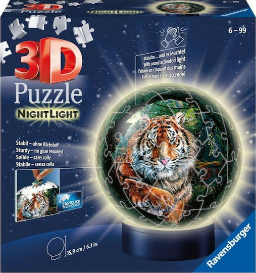 Puzzleball Tigru pentru 6+ ani+ Ani 72buc Ravensburger