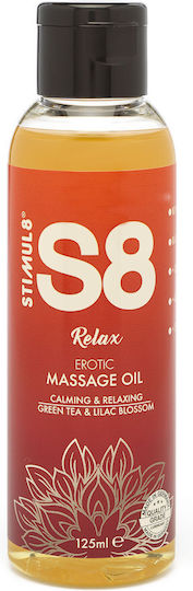 Stimul8 Massage Oil Ulei de Masaj cu Parfum Relaxare ceai verde și flori de liliac 125ml
