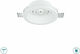 Fan Europe Morganar1 Spot Rotund De Tencuială Îngropat Cu Dulie GU10 Alb 15x15cm