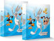 Salko Paper Clipboard with 2 Rings 2/26 for Paper B5 Blue Looney Tunes Friends 1pcs