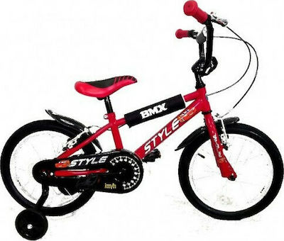 Style BMX 18" Kinder Fahrrad BMX Rot