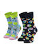 Happy Socks Happy Birthday Gemusterte Socken Blau 2Pack