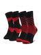 Happy Socks Valentine Γυναικείες Κάλτσες με Σχέδια Μαύρες 2Pack