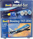 Revell Boeing 747-200 Modeling Figure Airplane 22 Pieces with Glue and Paints 27x23x3.5cm.