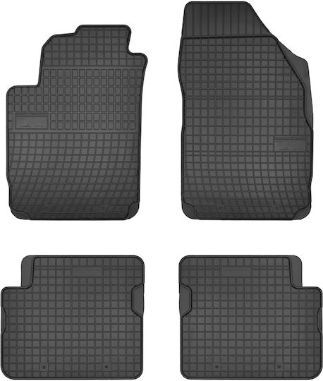 Frogum Σετ Μπροστινά και Πίσω Πατάκια 4τμχ για Fiat Stilo Alfa Romeo Giulietta 2002 Μαύρα