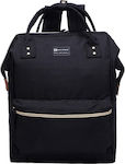 Suissewin Wickeltasche-Wickelrucksack Black 27x38cm.