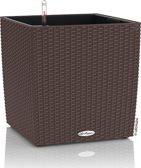 Lechuza Cube Cottage Auto-udare Ghiveci Plastic 49x49x49.5cm.