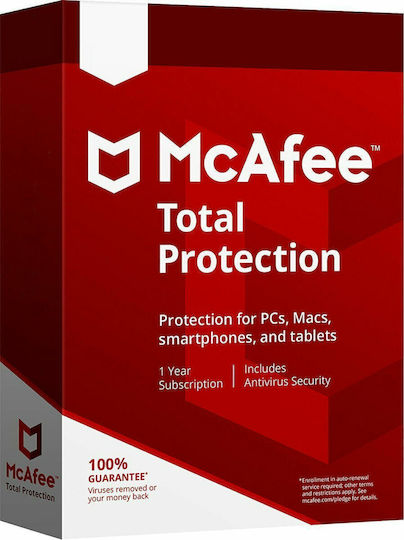 McAfee Total Protection 2021 für 10 Geräte und 1 Jahr Nutzung (Elektronische Lizenz)