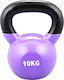 Kettlebell Aus Vinyl 10kg Lila