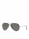Ray Ban Aviator Sunglasses with Black Metal Frame and Black Polarized Lens RB3025 002/48