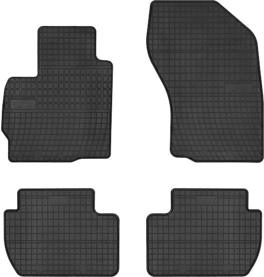 Frogum Σετ Μπροστινά και Πίσω Πατάκια 4τμχ για Peugeot 4007 Mitsubishi Outlander Citroen C-Crosser 2006-2013 Μαύρα