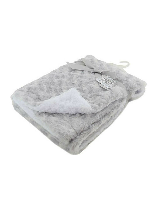 Soft Touch Pătură Pepinieră Swaddling pături Deluxe Catifea Gri 70x100cm