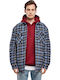 Μακρυμάνικo Φανελένιο Overshirt Καρό Lightblue/darkblue