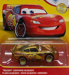 Mattel Αυτοκινητάκι Disney Cars Lightning Mc Queen Gold για 3+ Ετών