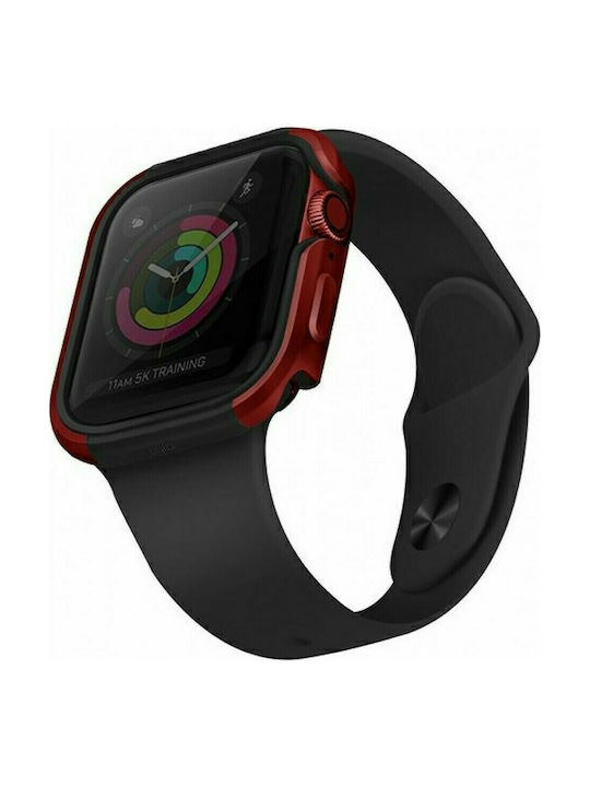 Uniq Valencia Θήκη Σιλικόνης σε Κόκκινο χρώμα για το Apple Watch 44mm