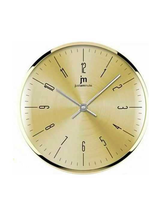 Justaminute Antique Wall Clock Metallic Gold Ø25cm