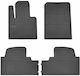 Frogum Set of Front and Rear Mats 4pcs for Kia Sorento Hyundai Santa Fe 2015 Black