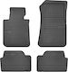Frogum Set of Front and Rear Mats 4pcs for BMW Series 1 2004-2015 Black