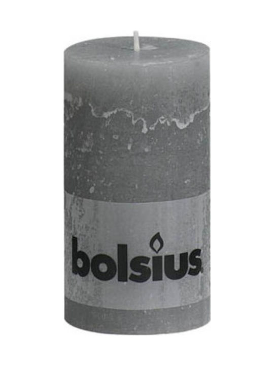 Bolsius Διακοσμητικό Κερί Γκρι 6.8x13εκ.