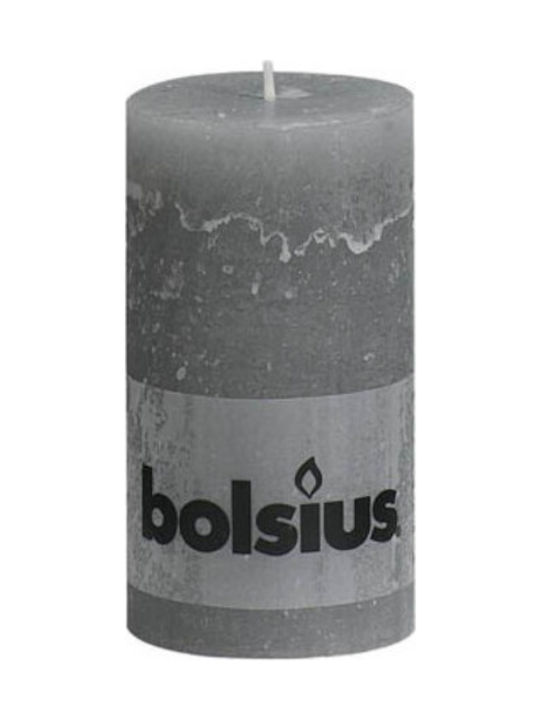 Bolsius Decorative Candle Grey 6.8x13cm 1pcs